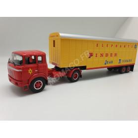 BERLIET TR 12 "PINDER" (ETOILE N°34) AVEC SEMI-REMORQUES ELEPHANTS (ETOILE N°133) 1976