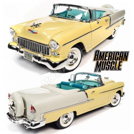 CHEVROLET BEL AIR 1955 CONVERTIBLE OR/IVOIRE