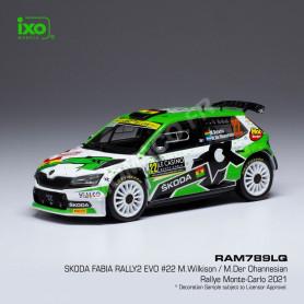 SKODA FABIA RALLYE 2 EVO 22 BULACIA WILKINSON/DER OHANNESIAN RALLYE MONTE-CARLO 2021