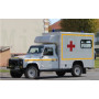 LAND ROVER 130 AMBULANCE MILITAIRE ARMEE DE TERRE BLANC (EPUISE)