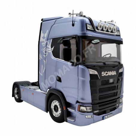 SCANIA V8 730S BLEUE AVEC DECO