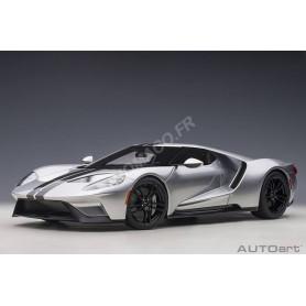 FORD GT 2017 ARGENT AVEC BANDES NOIRES