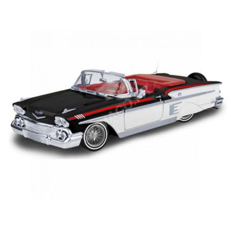 CHEVROLET IMPALA 1958 NOIR/BLANC