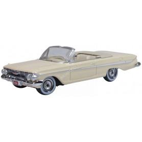 CHEVROLET IMPALA CONVERTIBLE TUXEDO 1961 BLANC