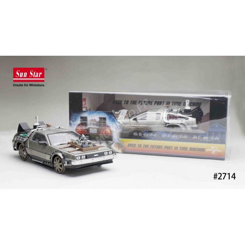 Lot De 4 Voitures Delorean Retour Vers Le Futur Welly - Échelle 1:24 - Collection Métal