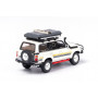 TOYOTA LAND CRUISER 1990 J8 BLANC AVEC GALLERIE ET ACCESSOIRES