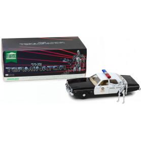 DODGE MONACO METROPOLITAN POLICE 1977 "TERMINATOR (1984)" AVEC FIGURINE T-800 ENDOSKELETON