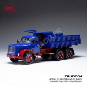 MAGIRUS JUPITER 6X6 CAMION A BENNE BASCULANTE BLEU/ROUGE