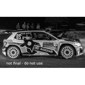 SKODA FABIA RALLY 2 EVO 20 MIKKELSEN/TORSTEIN WRC RALLYE MONTE CARLO 2022