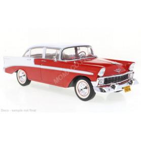 CHEVROLET BEL AIR 4 PORTES SEDAN 1956 ROUGE/BLANC