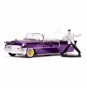 CADILLAC ELDORADO 1956 VIOLET AVEC FIGURINE ELVIS PRESLEY