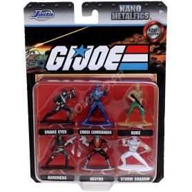 6 FIGURINES NANO-METALFIGS "GI JOE"