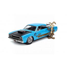 PLYMOUTH ROAD RUNNER 1970 "LOONEY TUNES" AVEC FIGURINE DU COYOTE