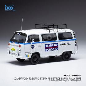 VOLKSWAGEN T2 BUS RALLYE ASSISTANCE EQUIPE PORSCHE MARTINI RALLYE WM SAFARI 1978