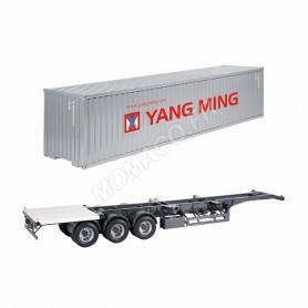 REMORQUE INTERNATIONAL AVEC CONTAINER 40FT "YANG MING"