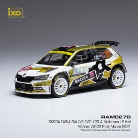 SKODA FABIA RALLYE 2 EVO 20 MIKKELSEN/HALL WRC RALLYE MONZA 2021