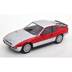 PORSCHE 924 TURBO 1986 ARGENTE/ROUGE