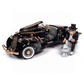 AUBURN 831 SPEEDSTER 1935 NOIR/OR "MONOPOLY" AVEC FIGURINE Mr MONOPOLY