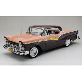 FORD FAIRLANE 500 SKYLINER 1957 ROSE/MARRON