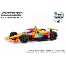 INDYCAR "DHL" 28 ROMAIN GROSJEAN ANDRETTI AUTOSPORT NTT INDYCAR 2022 AVEC DECO ARC-EN-CIEL "PRIDE"
