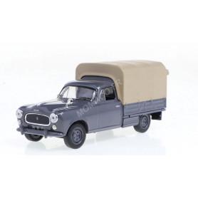 PEUGEOT 403 PICK-UP GRIS AVEC BACHE BEIGE