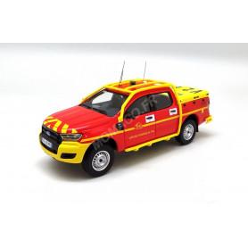 FORD RANGER DOUBLE CABINE VTT SDIS "83 - VAR" PLATEAU JAUNE SUR LE PICK UP AVEC MARQUAGE