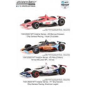 SET DE 3 VOITURES INDIANAPOLIS 2022 8 ERICSSON / 5 O'WARD / 1 KANAAN - PODIUM