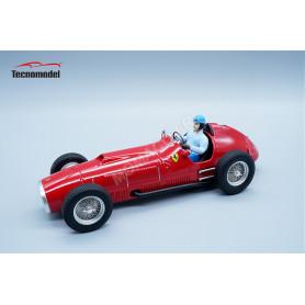 FERRARI 375 F1 INDY VOITURE TEST ALBERTO ASCARI 1952 AVEC FIGURINE