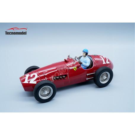 FERRARI 500 F2 12 ALBERTO ASCARI GRAND PRIX MONZA 1952 1ER AVEC FIGURINE