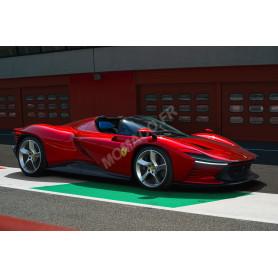 FERRARI NEW DAYTONA SP3 SPIDER 2022 ROUGE "ROSSO MAGMA" TOIT OUVERT