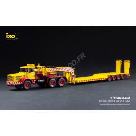 BERLIET TB 015 M3 6X4 REMORQUE BASSE 1960 JAUNE AVEC MARQUAGES