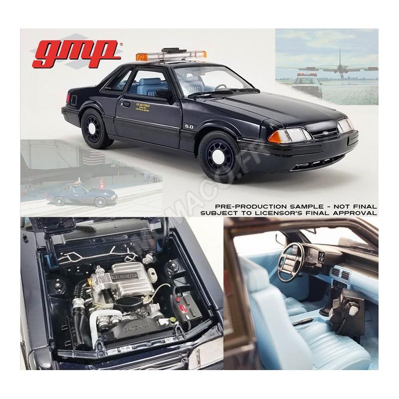 GMP 18975 – Ford Mustang 5.0L SSP Police – Dragon Chaser 1988 – Bleu Foncé – 1/??