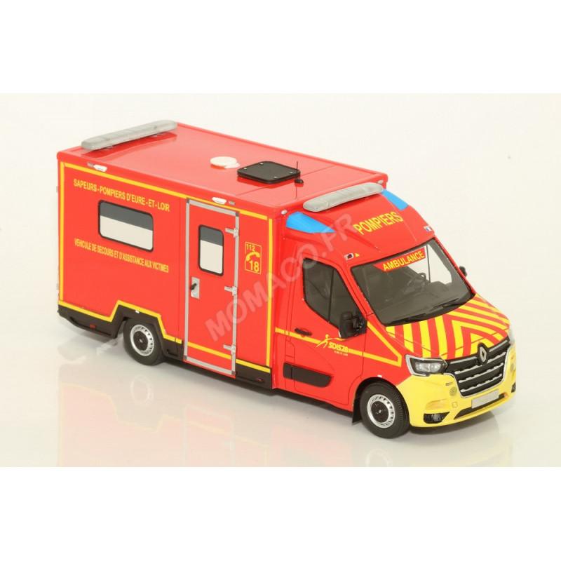 Miniature ALERTE 1/43 - Renault Master Pompier Eure Et Loir TIB VSAV 2019