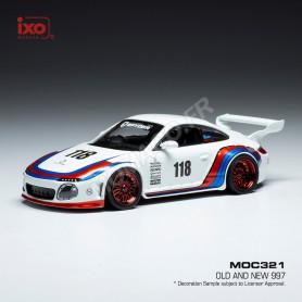 PORSCHE OLD AND NEW 997 BASE 911 118 BLANC DECORE