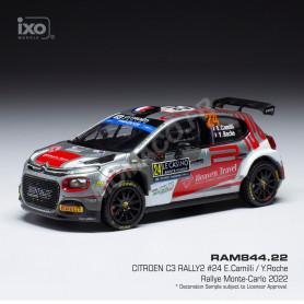 CITROEN C3 RALLY 2 24 CAMILLI/ROCHE WRC RALLYE MONTE CARLO 2022