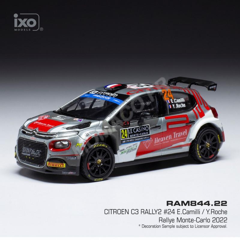 CITROEN C3 RALLYE 2 24 CAMILLI/ROCHE WRC RALLYE MONTE-CARLO 2022