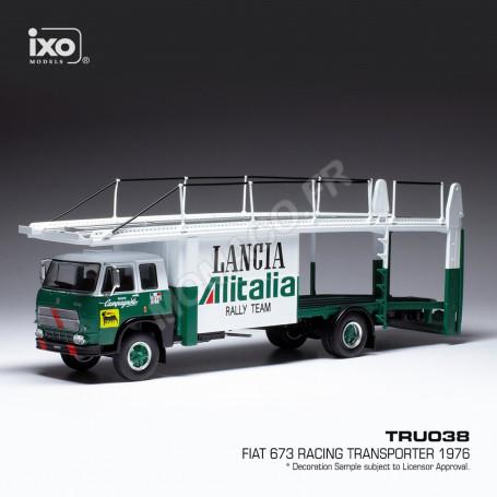 FIAT 673 TRANSPORT DE COURSE EQUIPE LANCIA ALITALIA 1976 VERT/BLANC