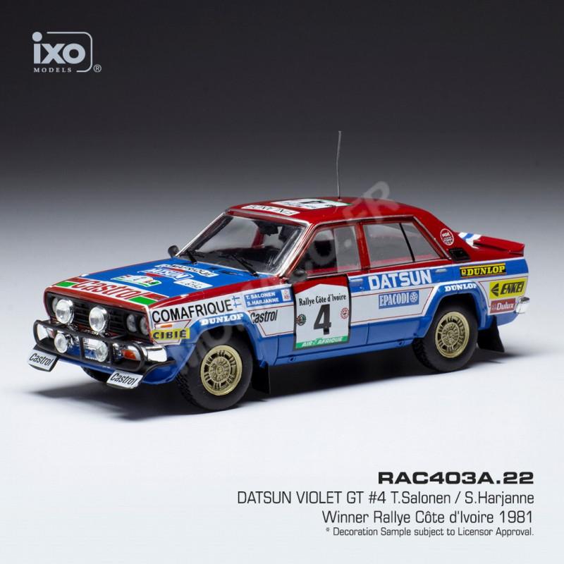 1/43 Datsun Violet 160J Gr.2 Rally Montecarlo 1981 Aaltonen