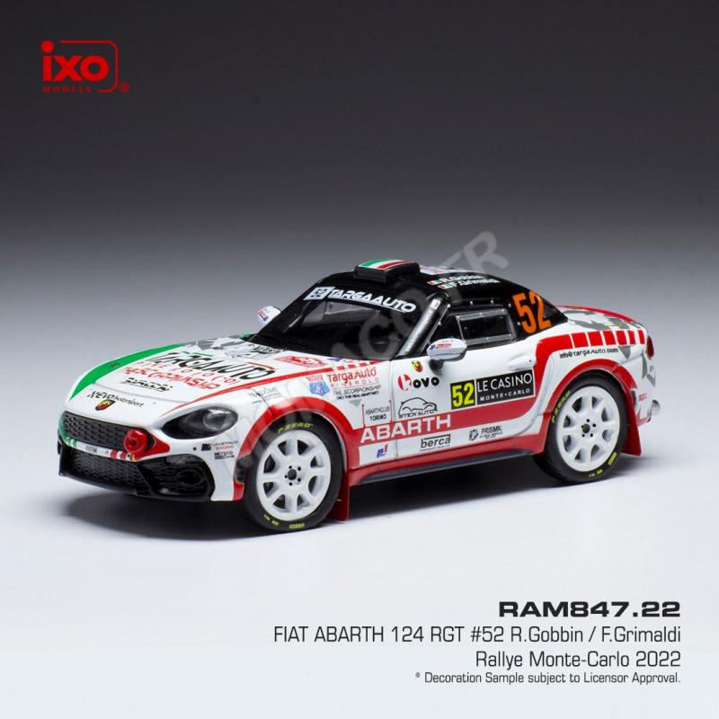 FIAT ABARTH 124 RGT 52 GOBIN/GRIMALDI WRC RALLYE MONTE-CARLO 2022