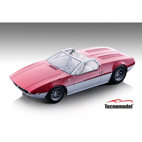 DETOMASO MANGUSTA SPYDER 1966 ROUGE METALLISE/GRIS METALLISE