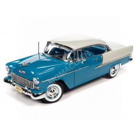 CHEVROLET BEL AIR HARD TOP (HEMMINGS) 1955 BLEUE/IVOIRE "SKYLINE BLUE AND INDIA IVORY"