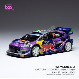 FORD PUMA RALLY 1 42 BREEN/NAGLE WRC RALLYE MONTE CARLO 2022