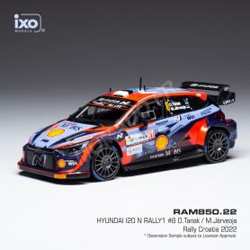 HYUNDAI I20 N RALLYE 1 8 TÄNAK/JÄRVEOJA WRC RALLYE CROATIE 2022
