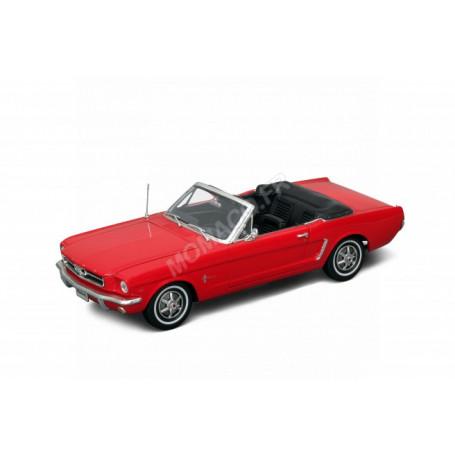 FORD MUSTANG COUPE 1964 CABRIOLET TOIT OUVERT ROUGE (EPUISE)