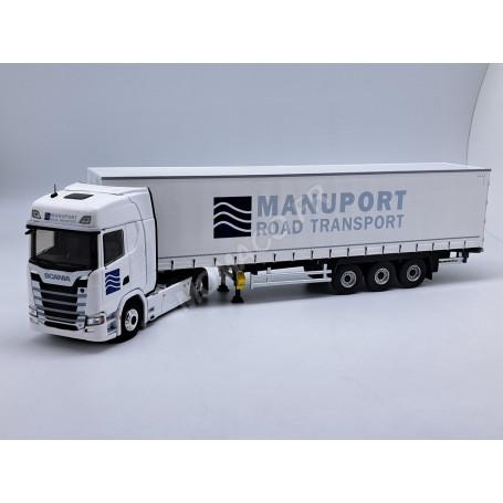 SCANIA S500 V8 REMORQUE TAUTLINER "MANUPORT LOGISTICS"