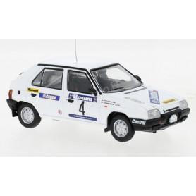 SKODA FAVORIT 136 L 4 KRECEK/BORIVOJ RALLYE VALASSKAA ZIMA 1989