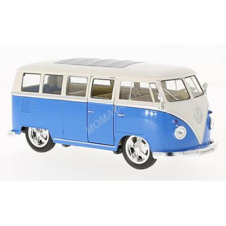 VOLKSWAGEN T1 MINIBUS LOW RIDER 1962 BLEU ET BLANC