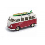 VOLKSWAGEN T1 MINIBUS 1962 AVEC PLANCHE ROUGE ET BLANC