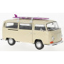 VOLKSWAGEN T2 BUS 1972 AVEC PLANCHE DE SURF BEIGE