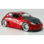 PEUGEOT 206 TUNING ROUGE AVEC FLAMME